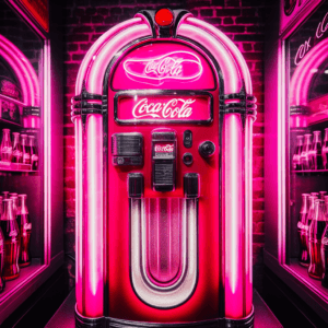 Hot Pink Props Ai Coke Machine