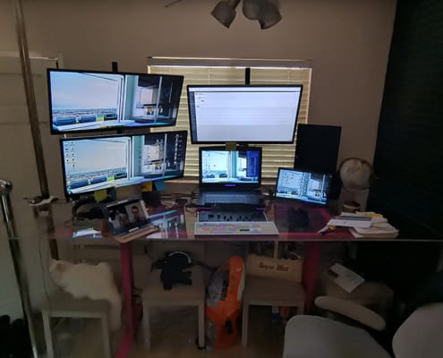 Hot Pink Acrylic Desk